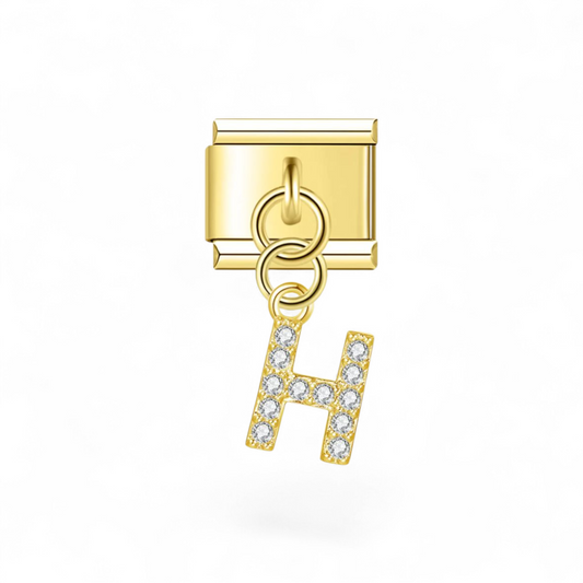 Lettre H Strass