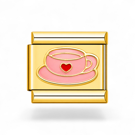 Pink coffee cup