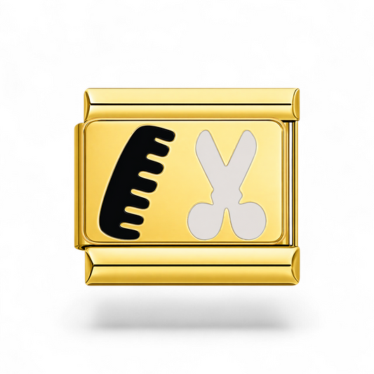 comb and scissors