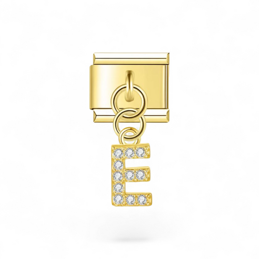 Lettre E strass