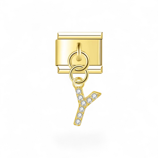 Lettre Y Strass
