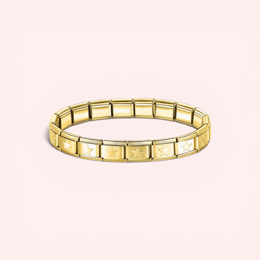 Italian gold star bracelet