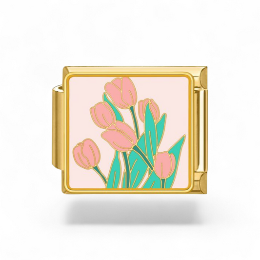 Pink-ground tulips