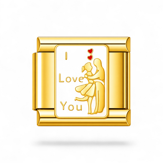 Couple I love you gold