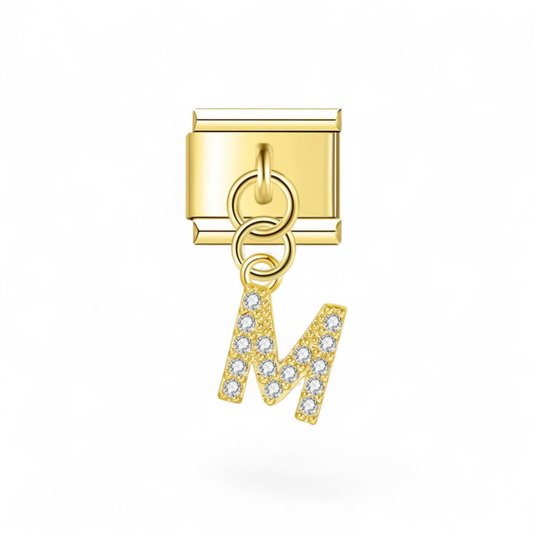 Lettre M Strass
