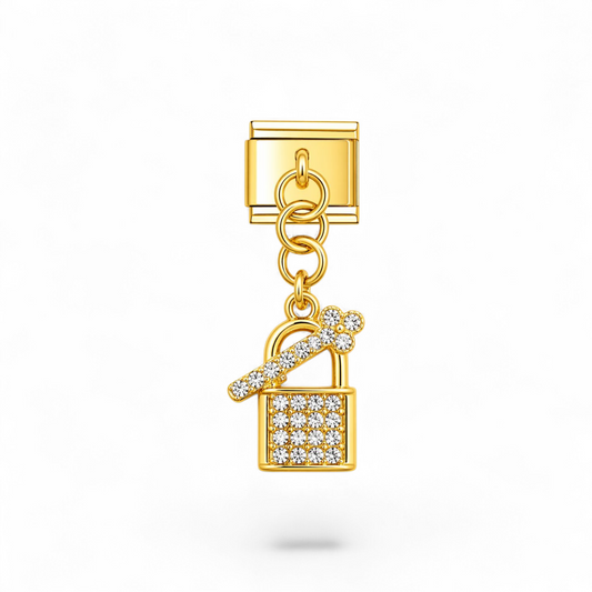 Rhinestone Padlock