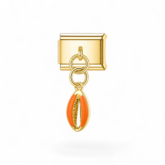 Coquillage Orange Doré